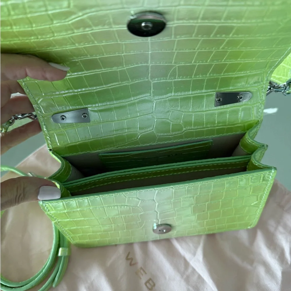 Sophia Webster Mariposa Mini Metallic
Croc-Embossed Shoulder bag - Picture 4 of 7